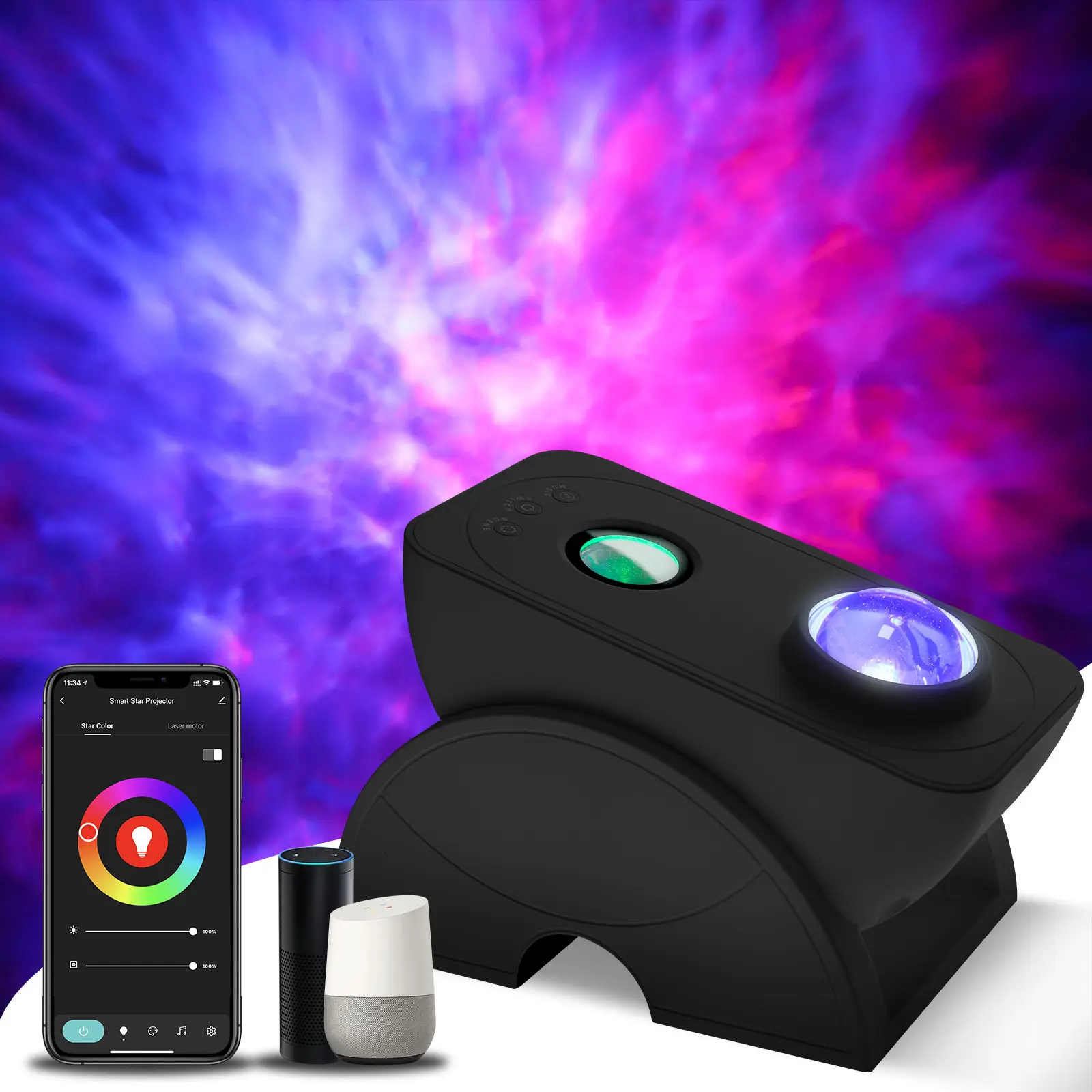 Graffiti Sky Projection Romantic Small Night Lamp