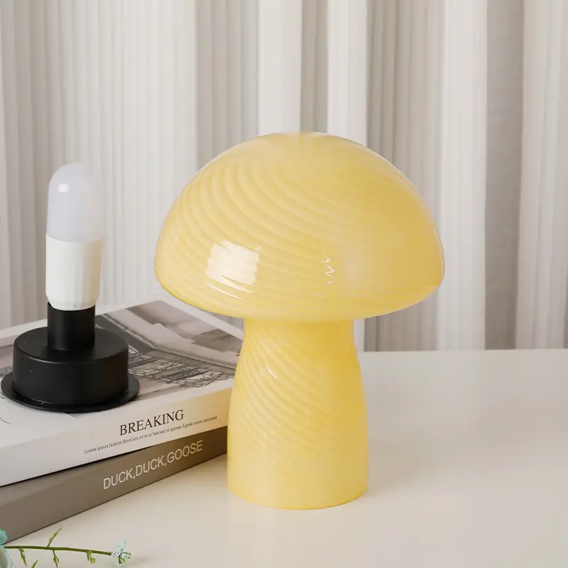 Mushroom Lamp Bed Breakfast Study Small Night