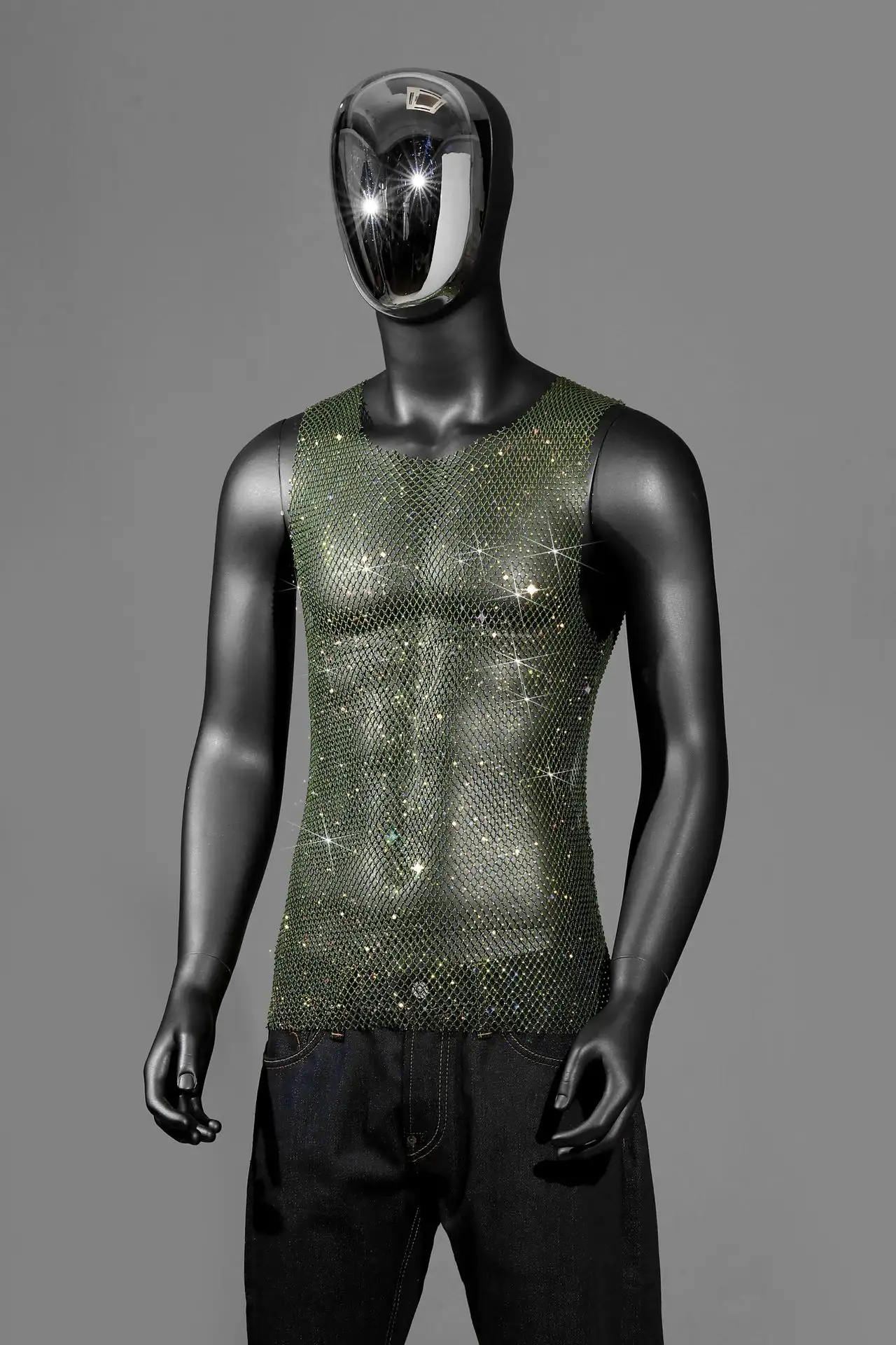European And American Fashion Men's Mesh Top