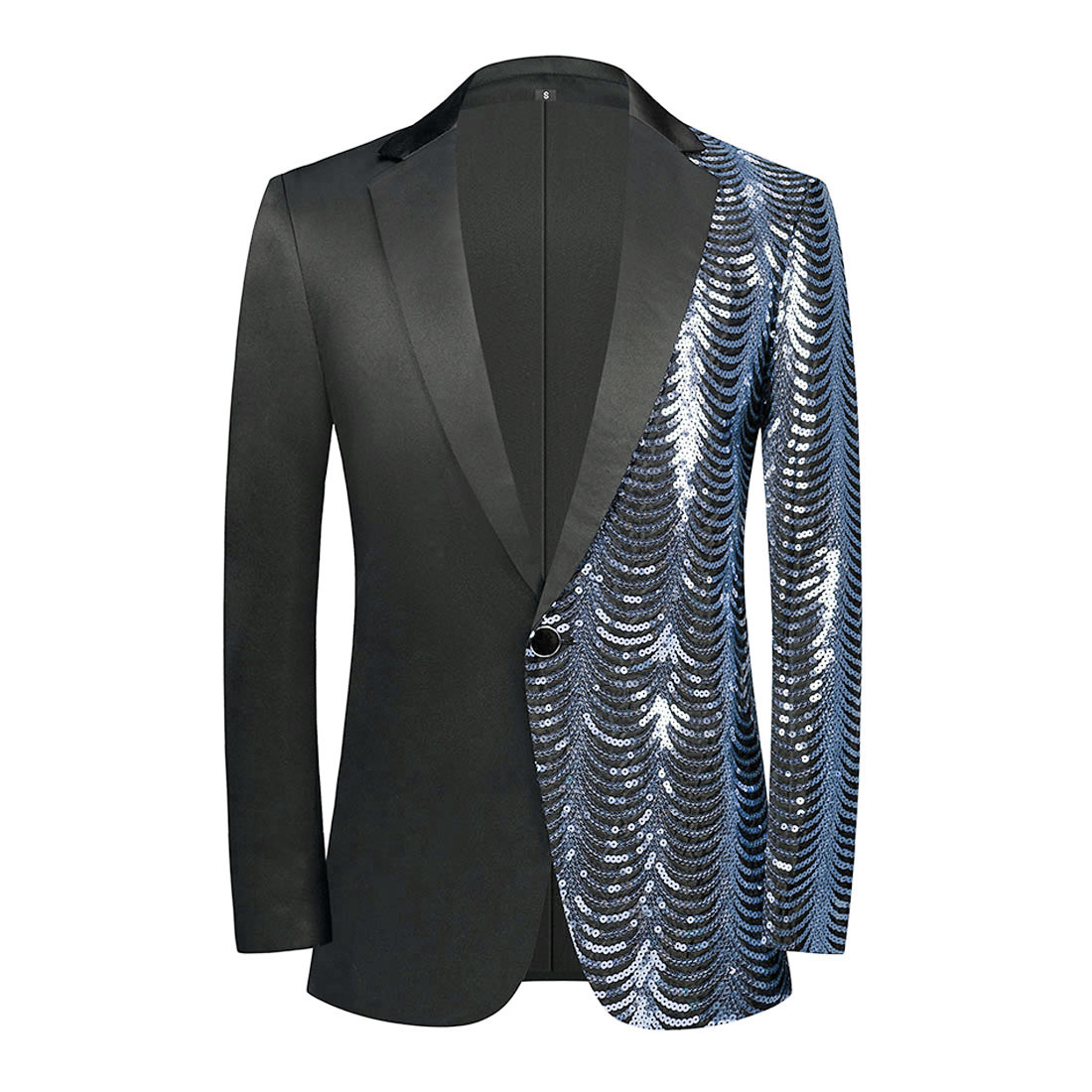 Men's Wavy Sequin Shiny Casual Suit Jacket - Image 3