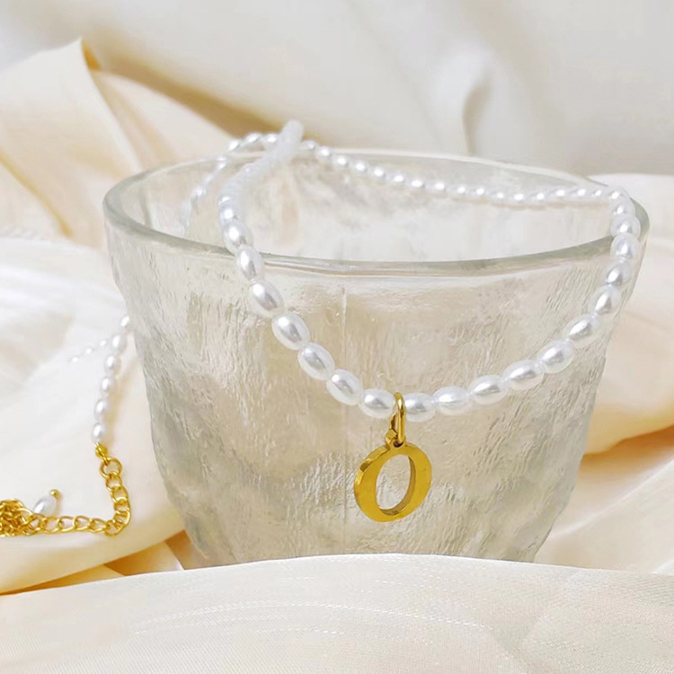 Light Luxury Minority Design Stainless Steel Letter Necklace