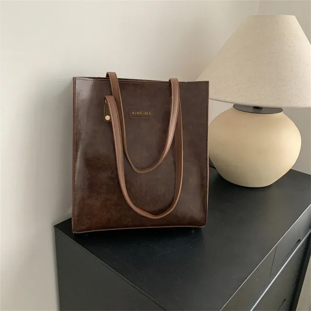 Western Style All matching Shoulder Bag Portable Tote Bag Brown - Shop at LoveMi