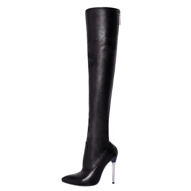 Women's Four Seasons Leg shaping Overknee Long Boot Boots Black - Shop at LoveMi