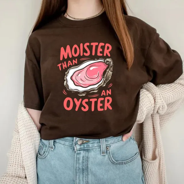 Women's Oyster Funny Pattern Vintage Printed Top Brown - Shop at LoveMi