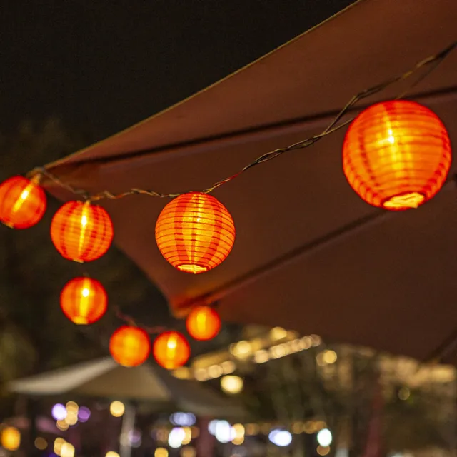 LED Solar Lantern Outdoor Garden Courtyard Decoration Colored String Lights Red - Shop at LoveMi