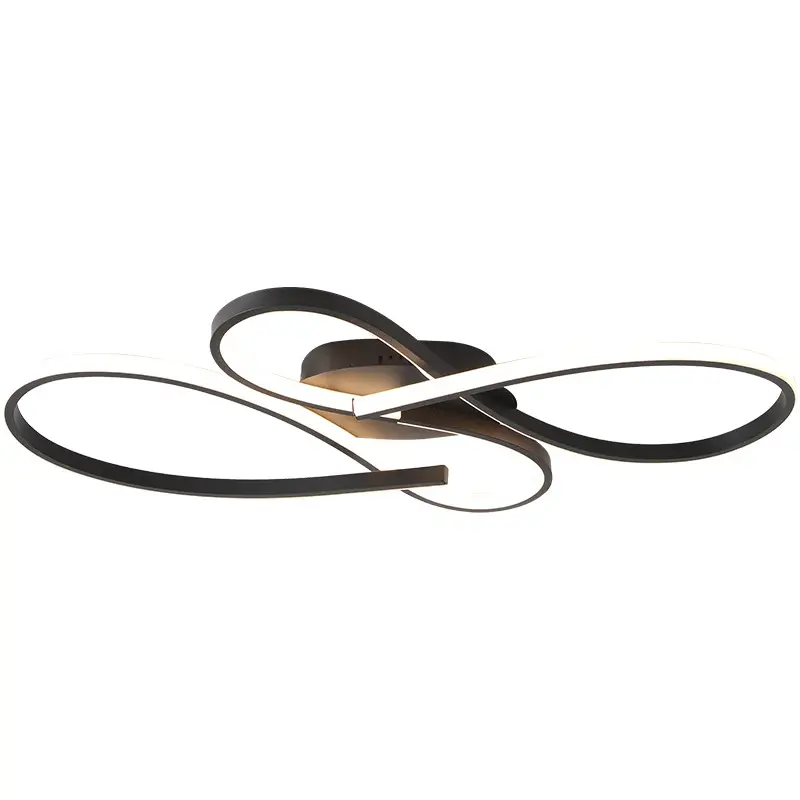 Simple Modern Shaped Flower Lamp In The Living Room