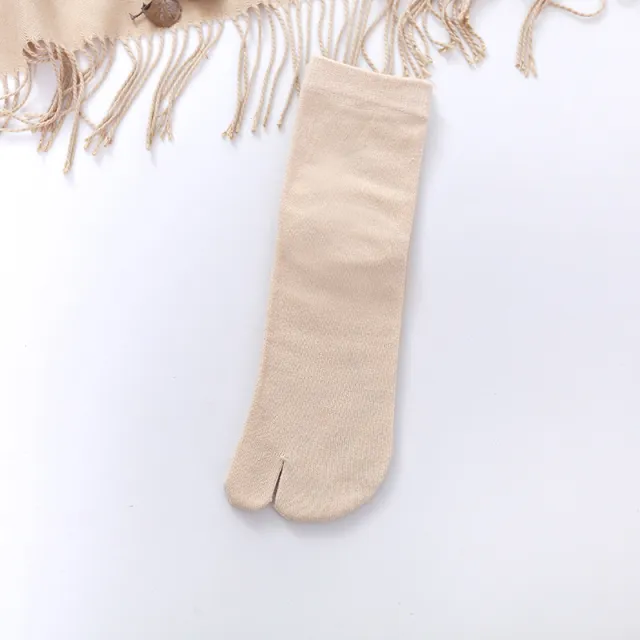 Double Toe Women's Casual And Comfortable Stretch Socks Beige - Shop at LoveMi