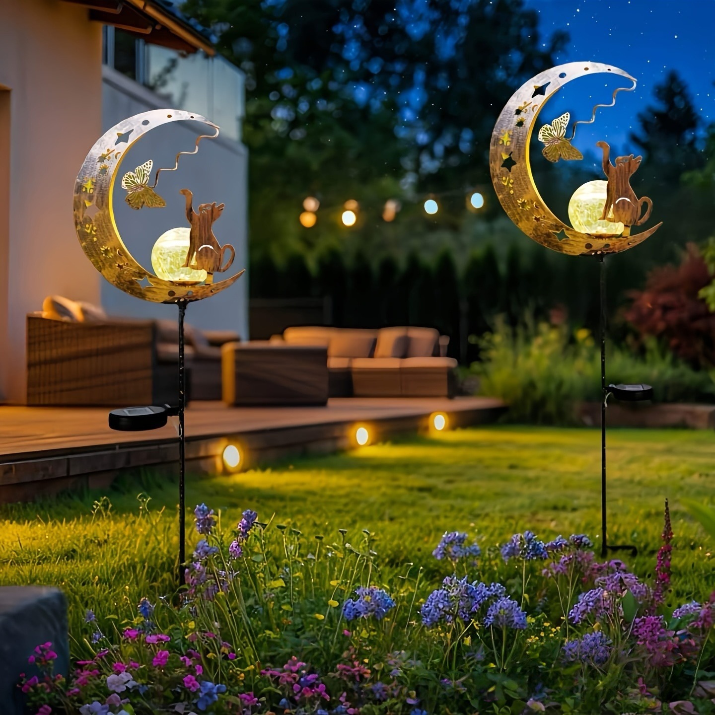 Wrought Iron Outdoor Garden Solar Light — foto 5
