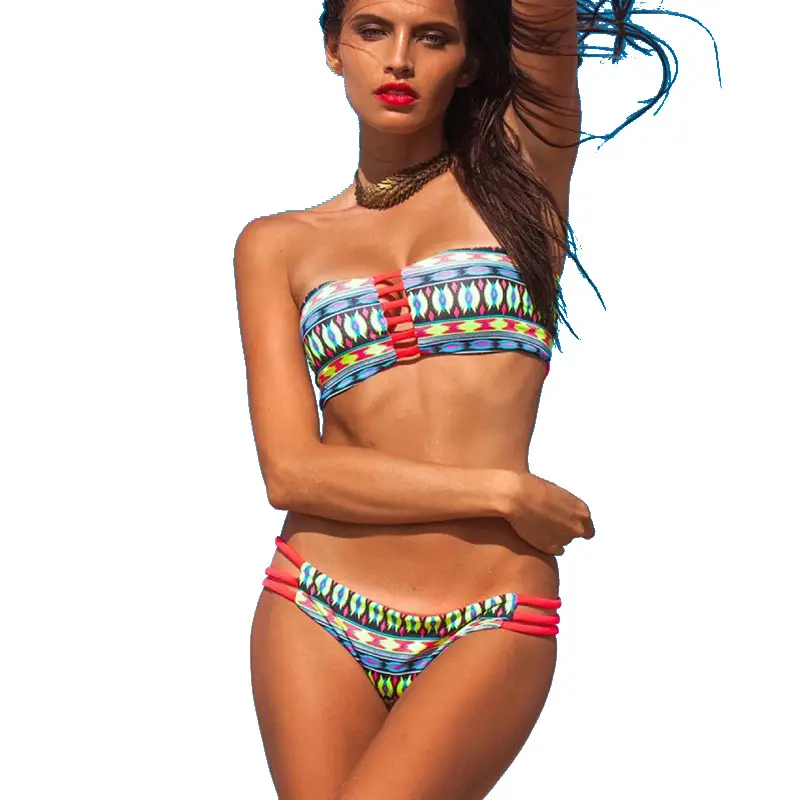 Sexy Double-sided Printed Two-piece Bikini