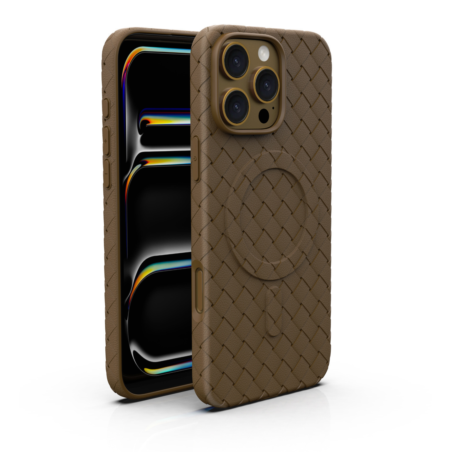 Knitted-pattern Heat-dissipating Magnetic Phone Case Protector 8