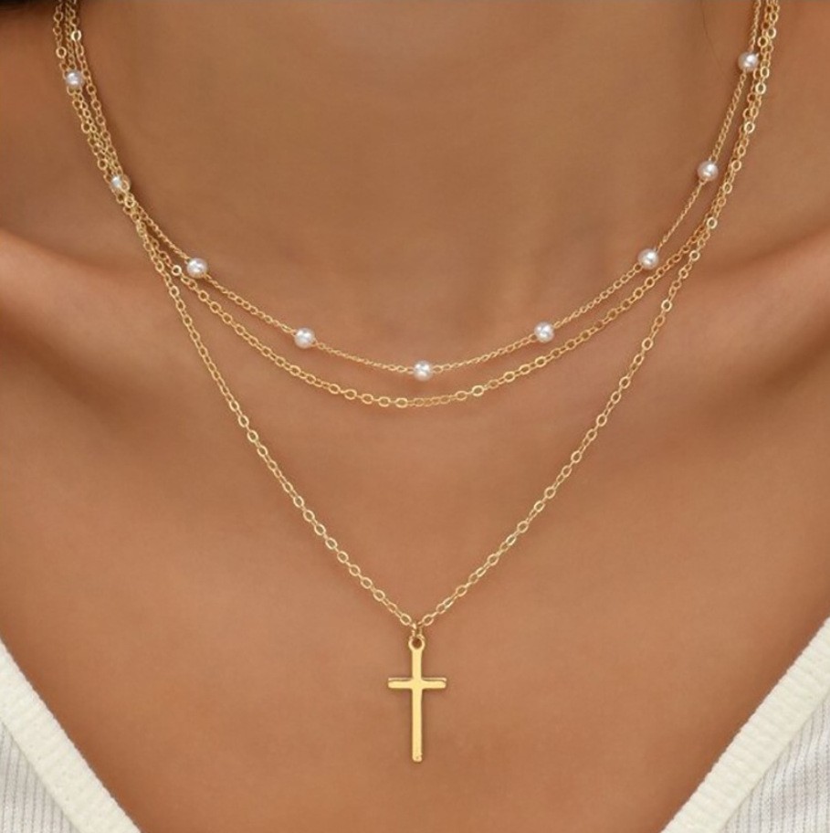 Womens Retro Alloy Layered Clavicle Necklace - Image 13