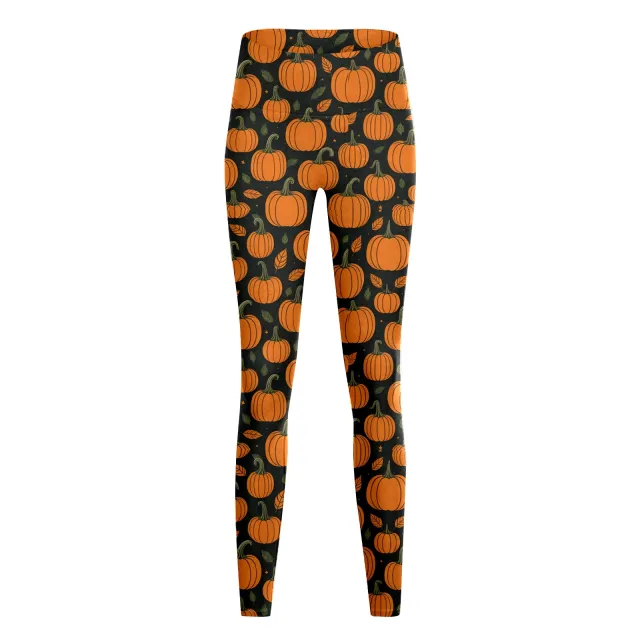 Women's Fashion Casual Halloween Pumpkin Print High Waist Yoga Slim Fit Fitness Pants Yjkxps156 M - Shop at LoveMi