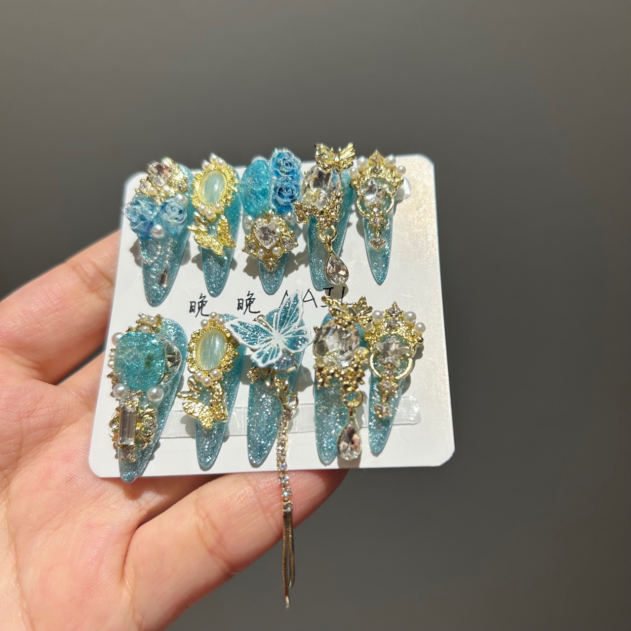 Original Intricately Crafted Handmade Nail Art Pieces For Wear