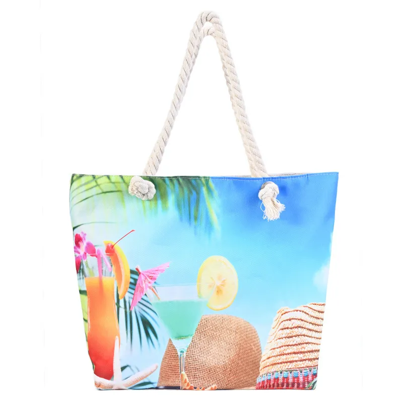 Printed Women's Beach Bag Large Capacity Handbag - 9Style