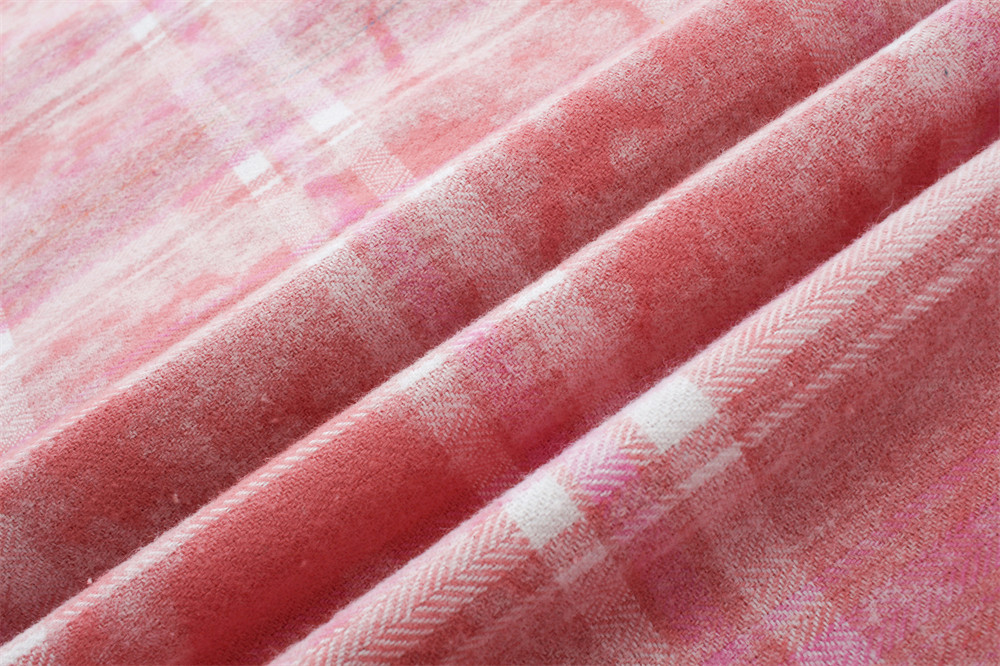 Letter XINGX Embroidered Hooded Plaid Shirt