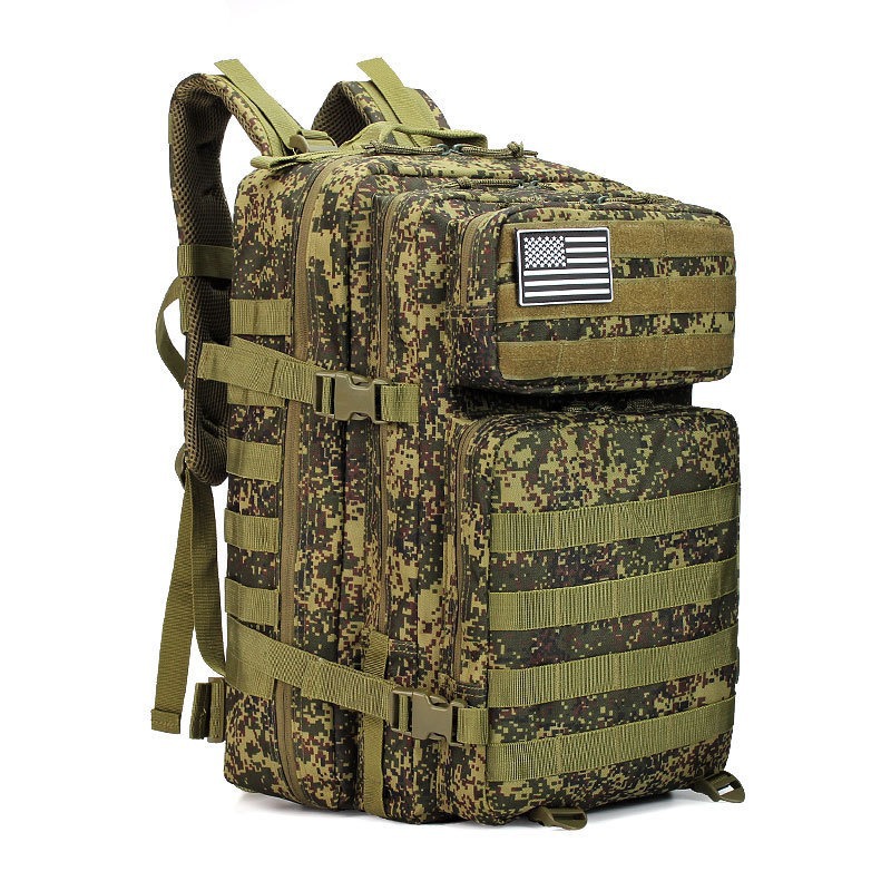 Outdoor 45L Tactical Backpack Hiking Mens And Womens Shoulder Bag 16
