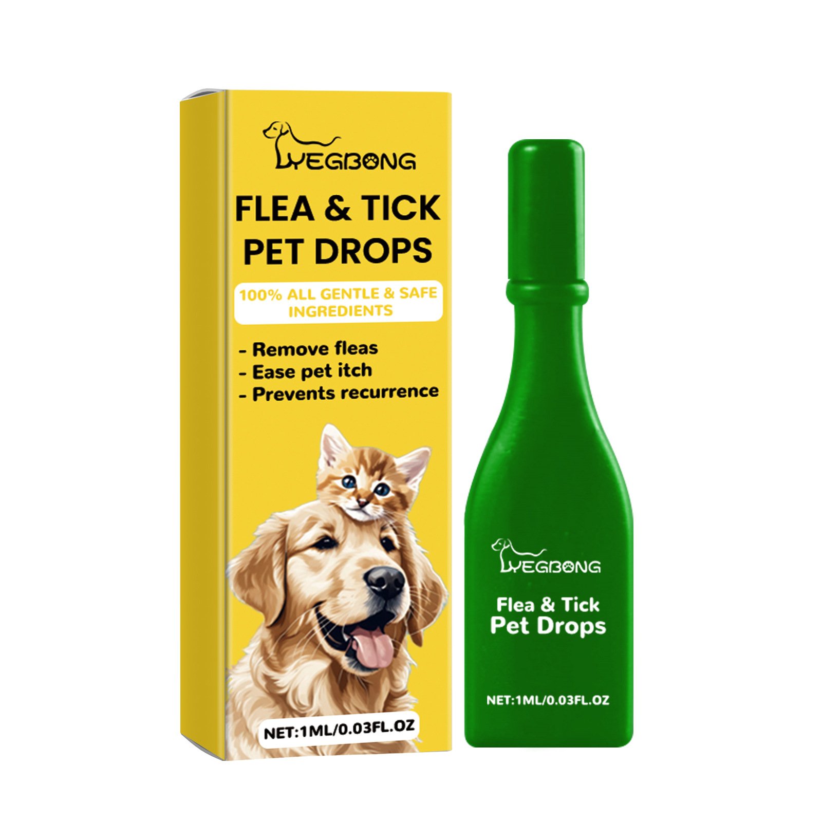 Cat And Dog Cleaning External Fleas Lice Ticks Skin Care