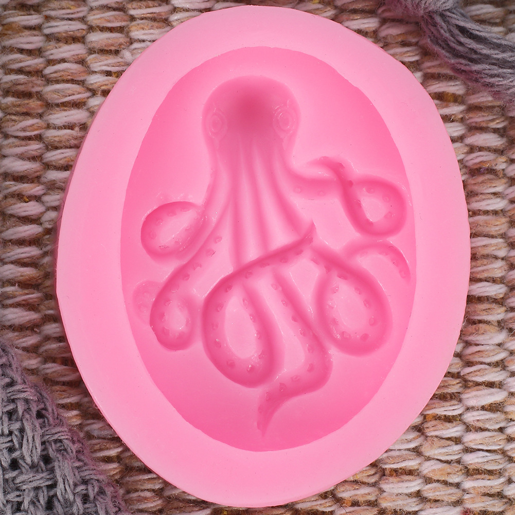 Western Baking Octopus Fondant Silicone Mold