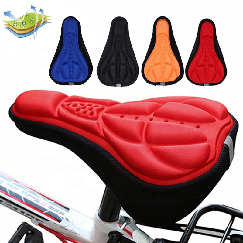 Title 1, Embossed bicycle breathable seat cover, 3D brea...