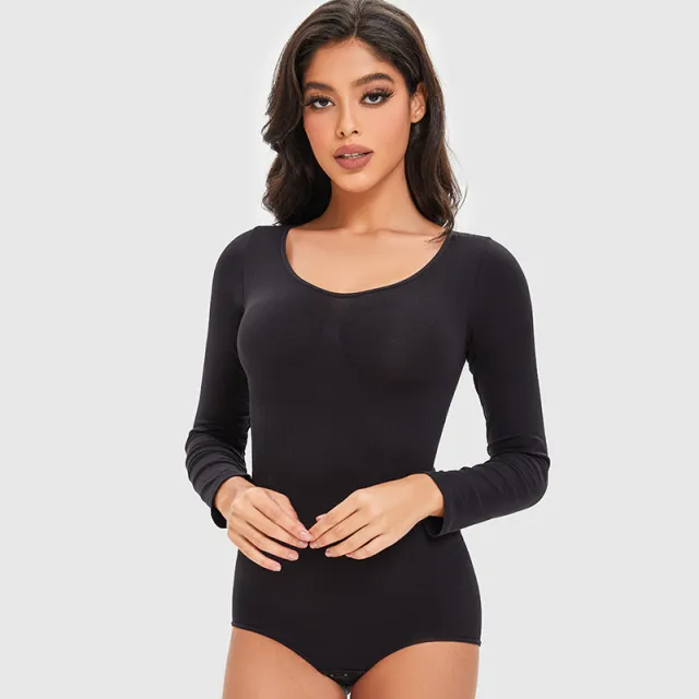Shapewear Bodysuit Long sleeve Lingerie For Women Black - Shop at LoveMi