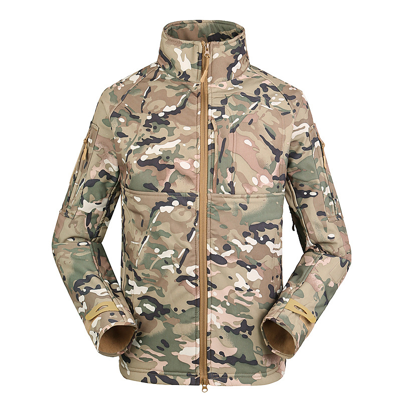 Outdoor Jacket Coat Men's Thin Commander Stand Collar Loose