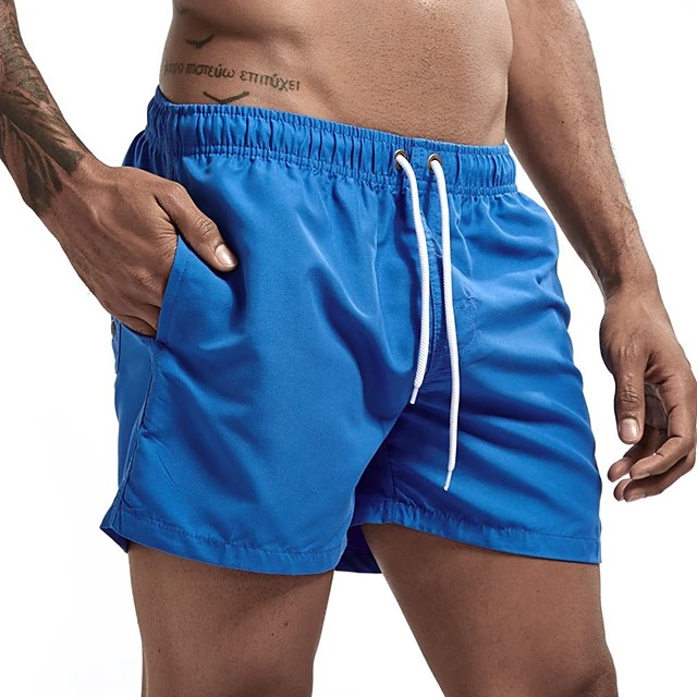 Title 4, Shorts de praia masculinos casuais em cor doce