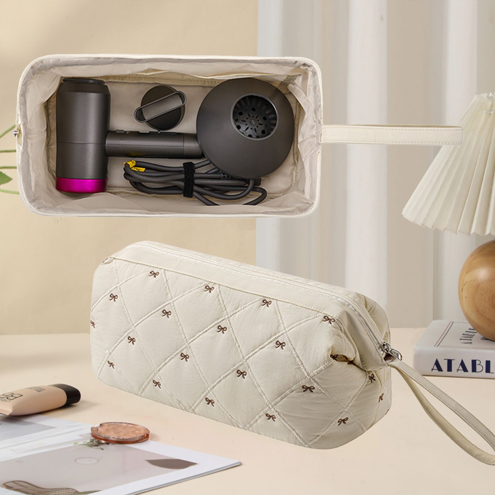 Multi-Function Storage Bag For Curling Irons And Hair Dryers 4