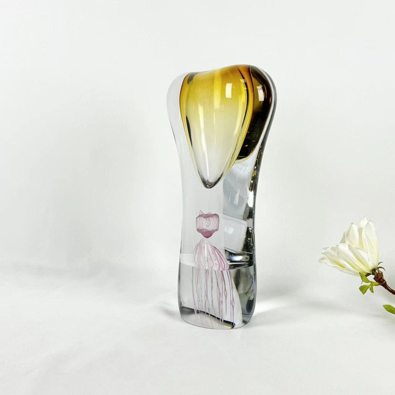 Colored Glass Vase, picture 2 of 4