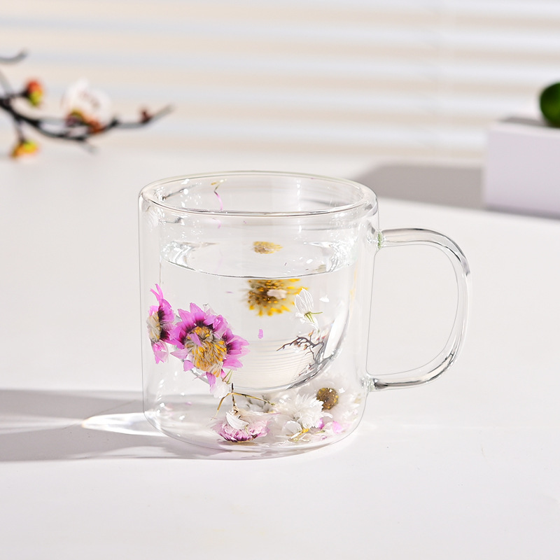 Pink Dried Flower Cup