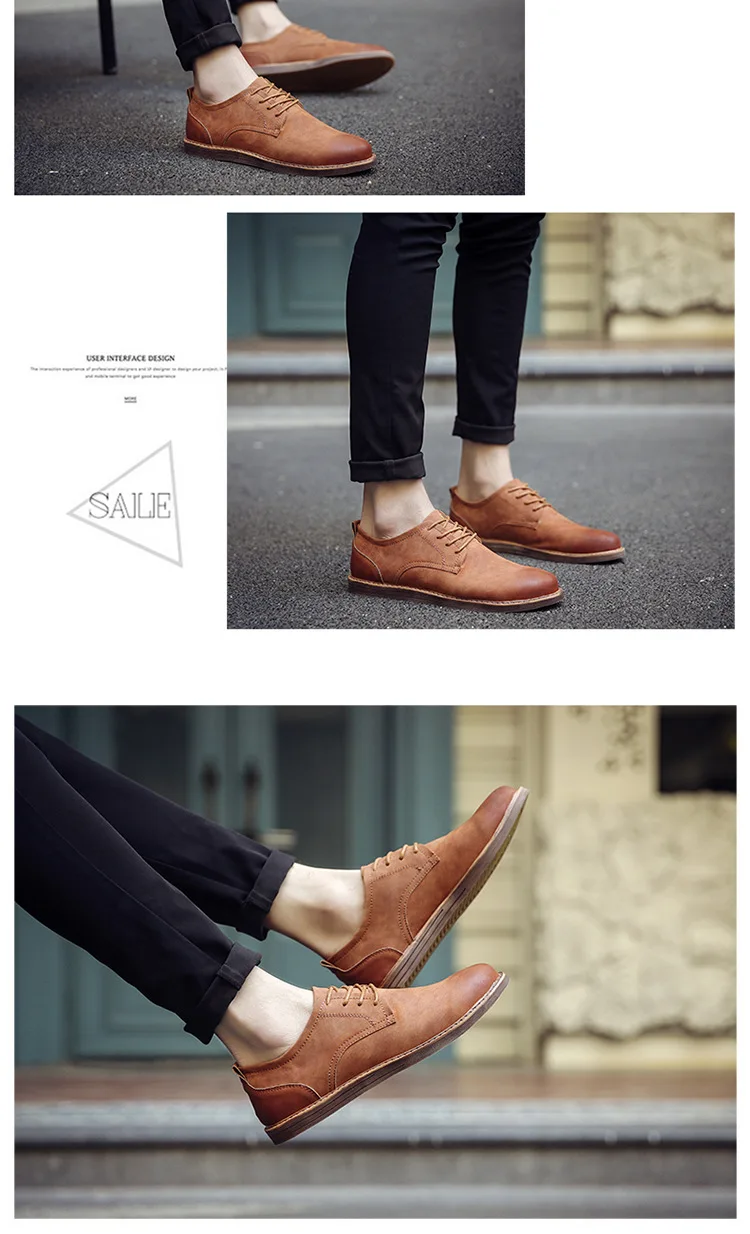 Title 12, Spring fashion casual British leather shoes