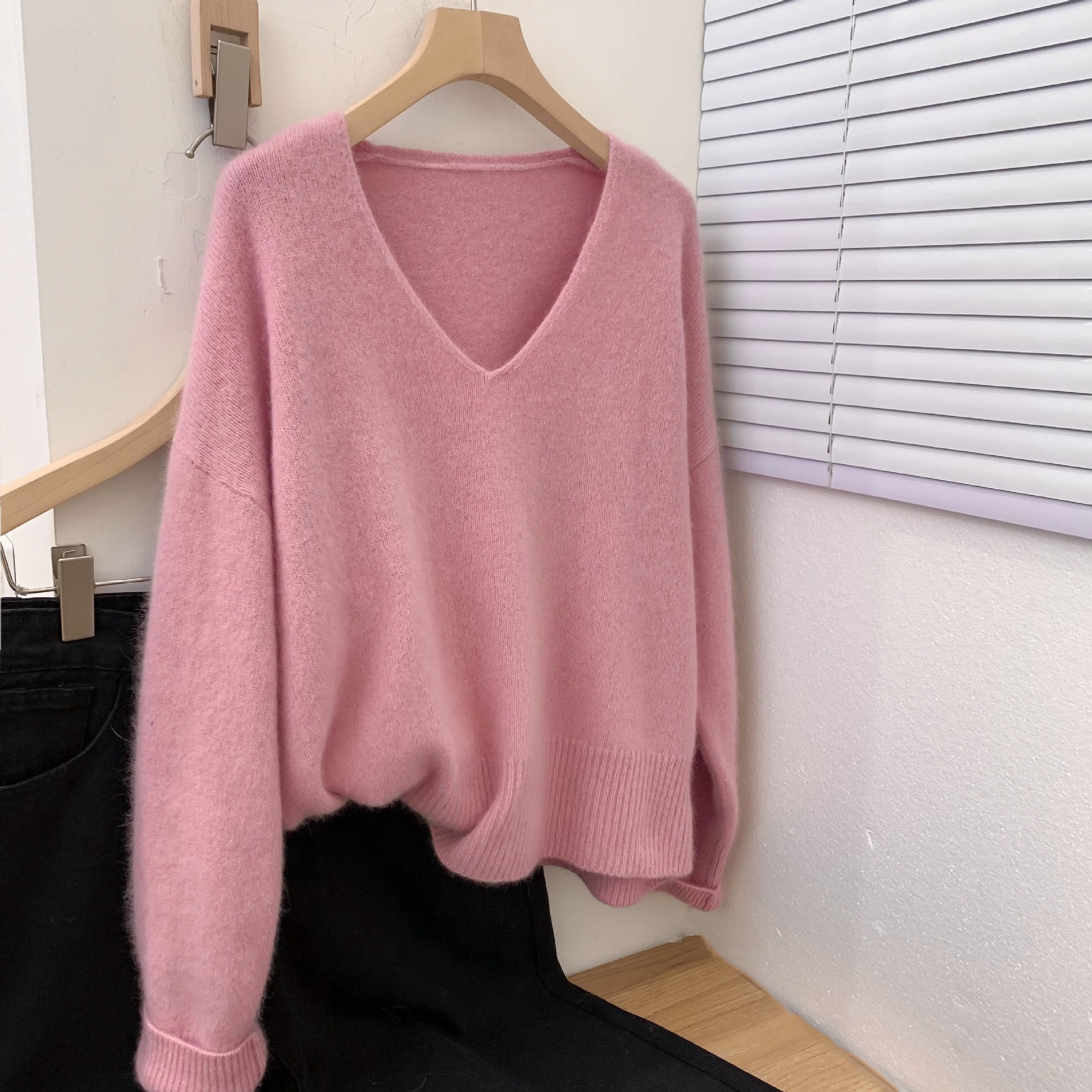 V Neck Baselayer Pullover Sweater For Women 6