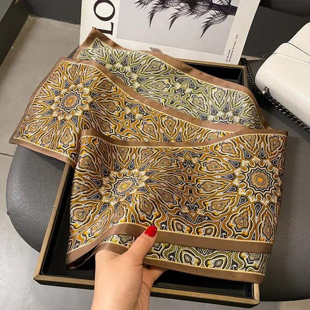 Thin And Narrow Double sided Scarf All matching Baroque Cashew Nuts - Shop at LoveMi