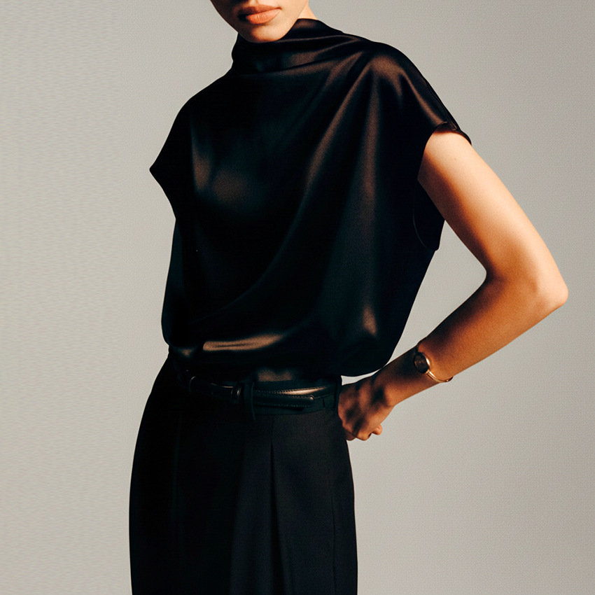 Stylish Minimalist Loose Fitting Casual Womens Sleeveless Top