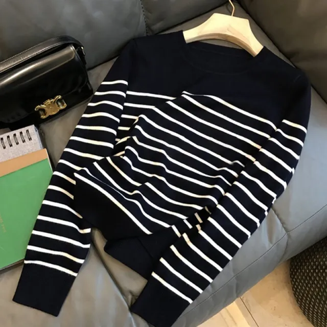 Women's Long sleeved Pullover Autumn Winter Sweater Top Black - Shop at LoveMi