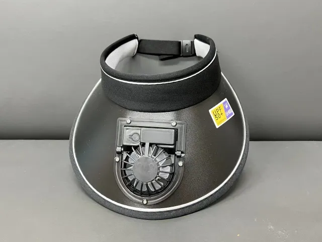 Summer Sun proof Usb Rechargeable Fan Hat Black - Shop at LoveMi