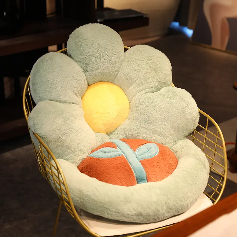 Flower Back Cushionseat Cushion Integrated Sofa Waist Support Chair Cushion
