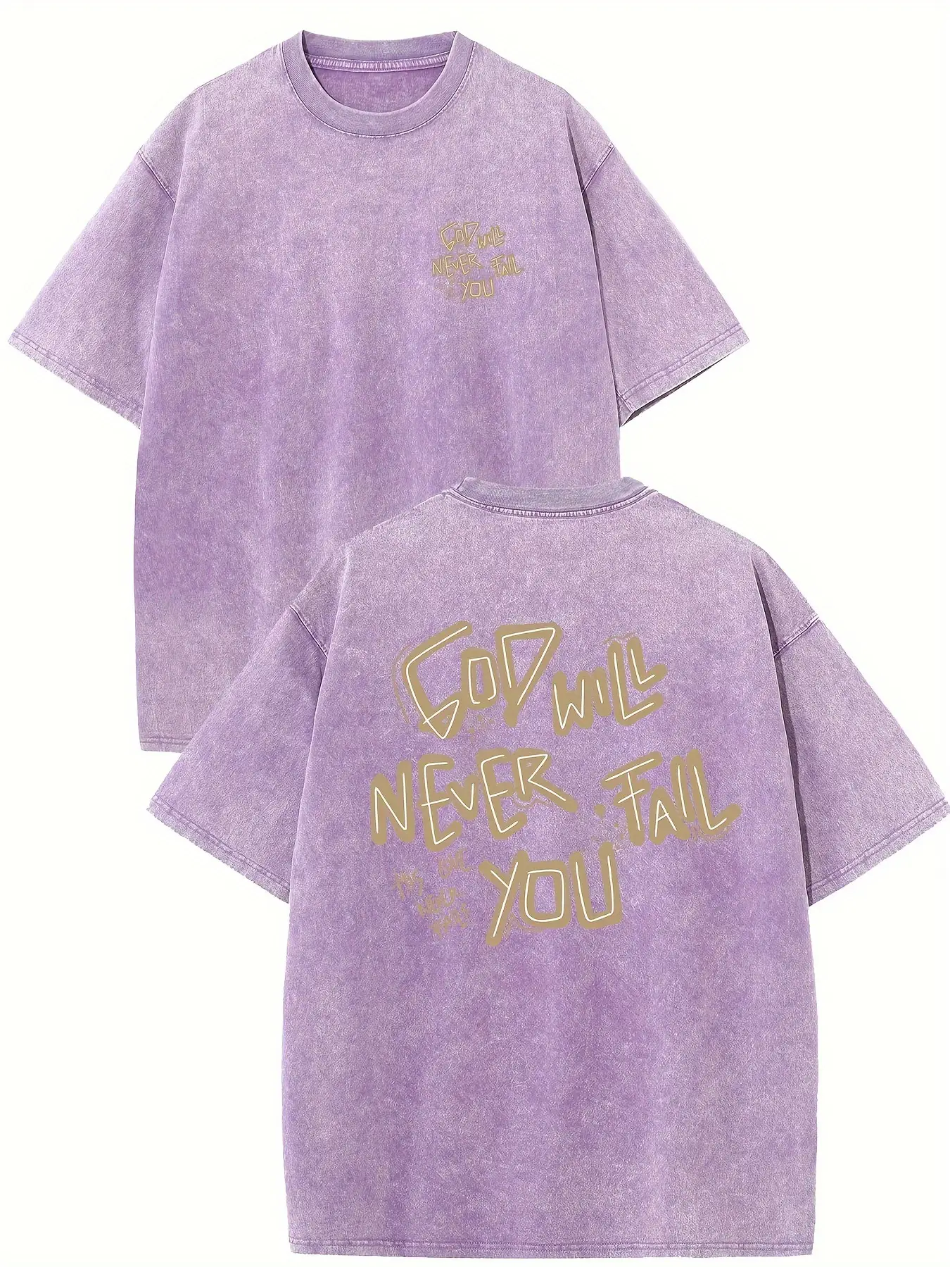 Retro Washed High Quality Cotton Pattern T-shirt