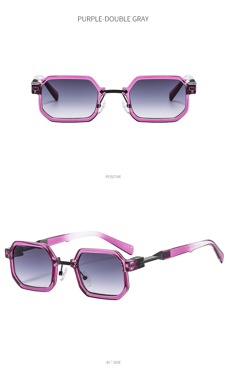 Title 7, Retro Square Small Frame Fashion Sunglasses