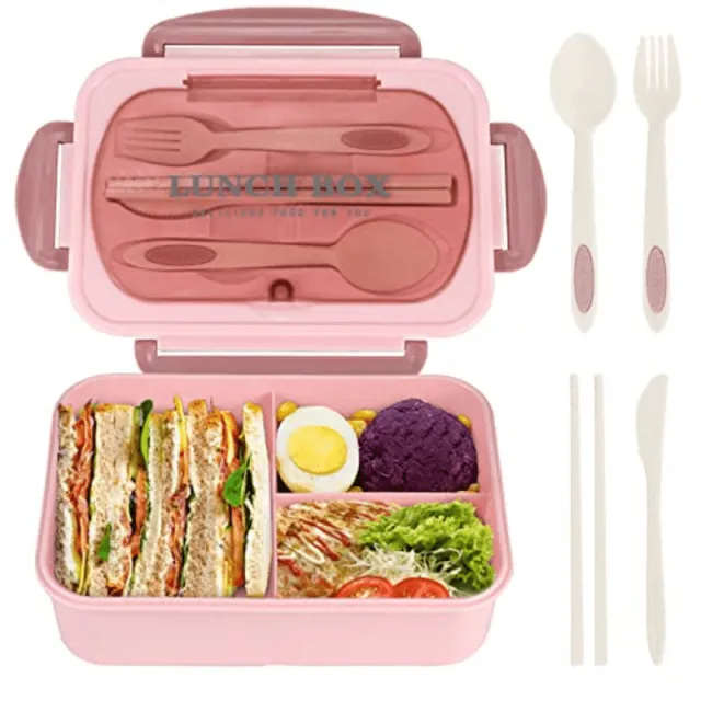 Compartment Insulation Lunch Box Microwaveable Pink - Shop at LoveMi