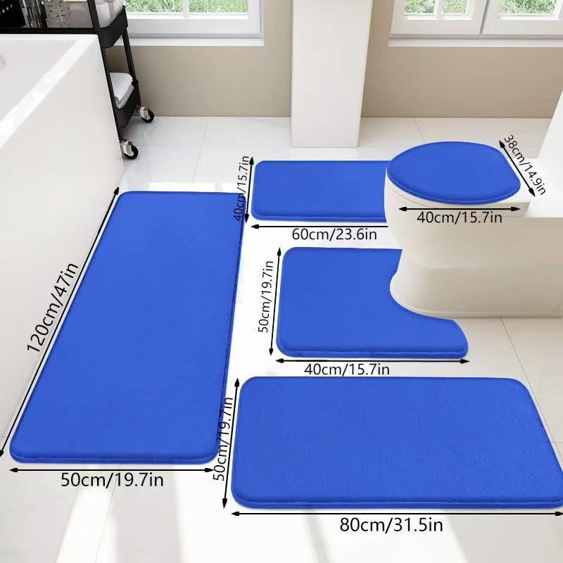 Bathroom Cashmere-like Non-slip Mat U-shaped Toilet Seat Cover 6