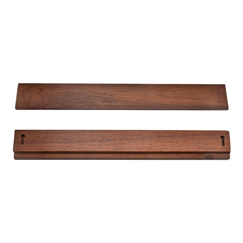 Kitchen Solid-wood Wall-mounted Magnetic Knife Holder No Drilling Required 2