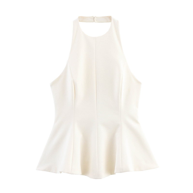 European And American Style Skinny Slimming Short Skirt Hem Stretch Sling Top