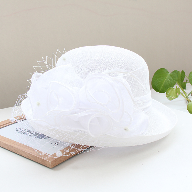 Banquet Flower Curled Brim Sun