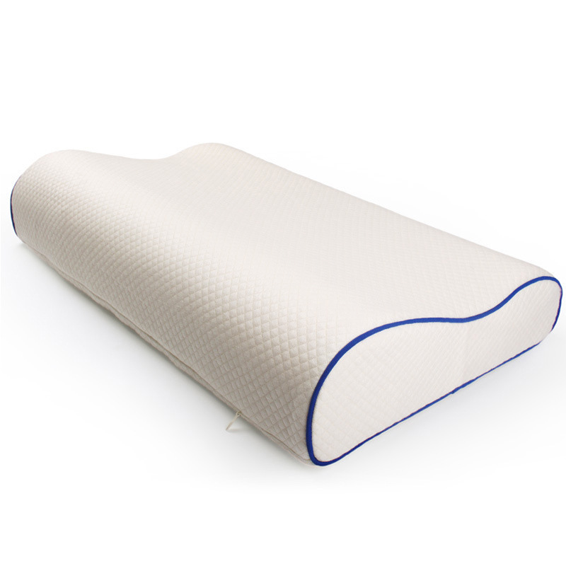 Wavy Neck-support Memory Foam Pillow That Slowly Returns To Shape And Doesnt Collapse