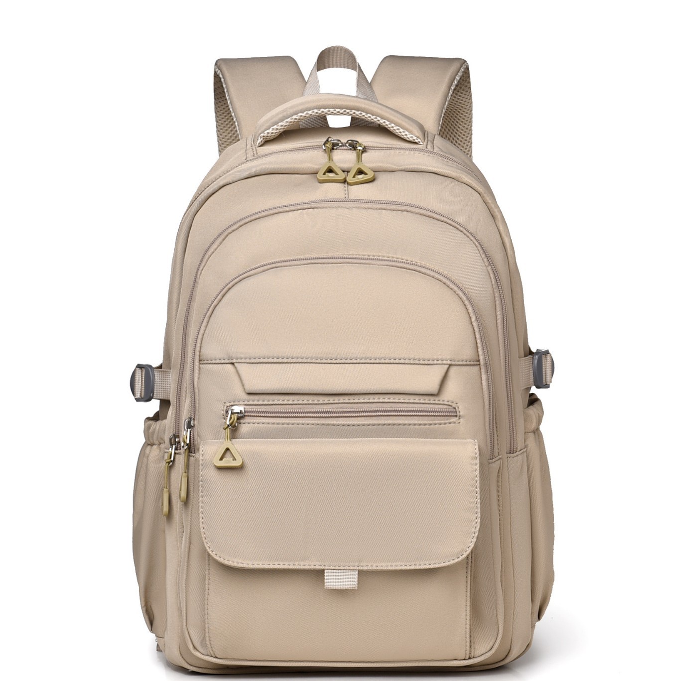 Solid-color Versatile Student Backpack 3