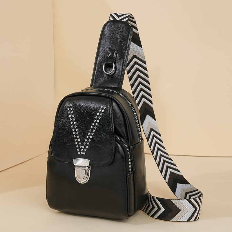 Womens Soft Leather Casual All-Match ShoulderCrossbody Bag