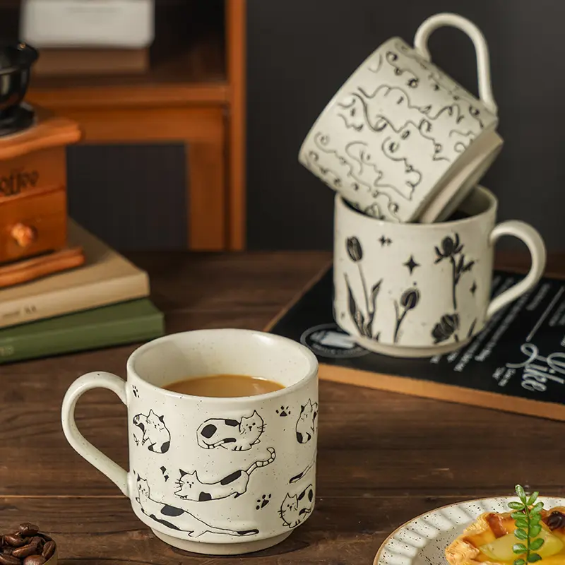 Simple Nordic-style Vintage Ceramic Mug