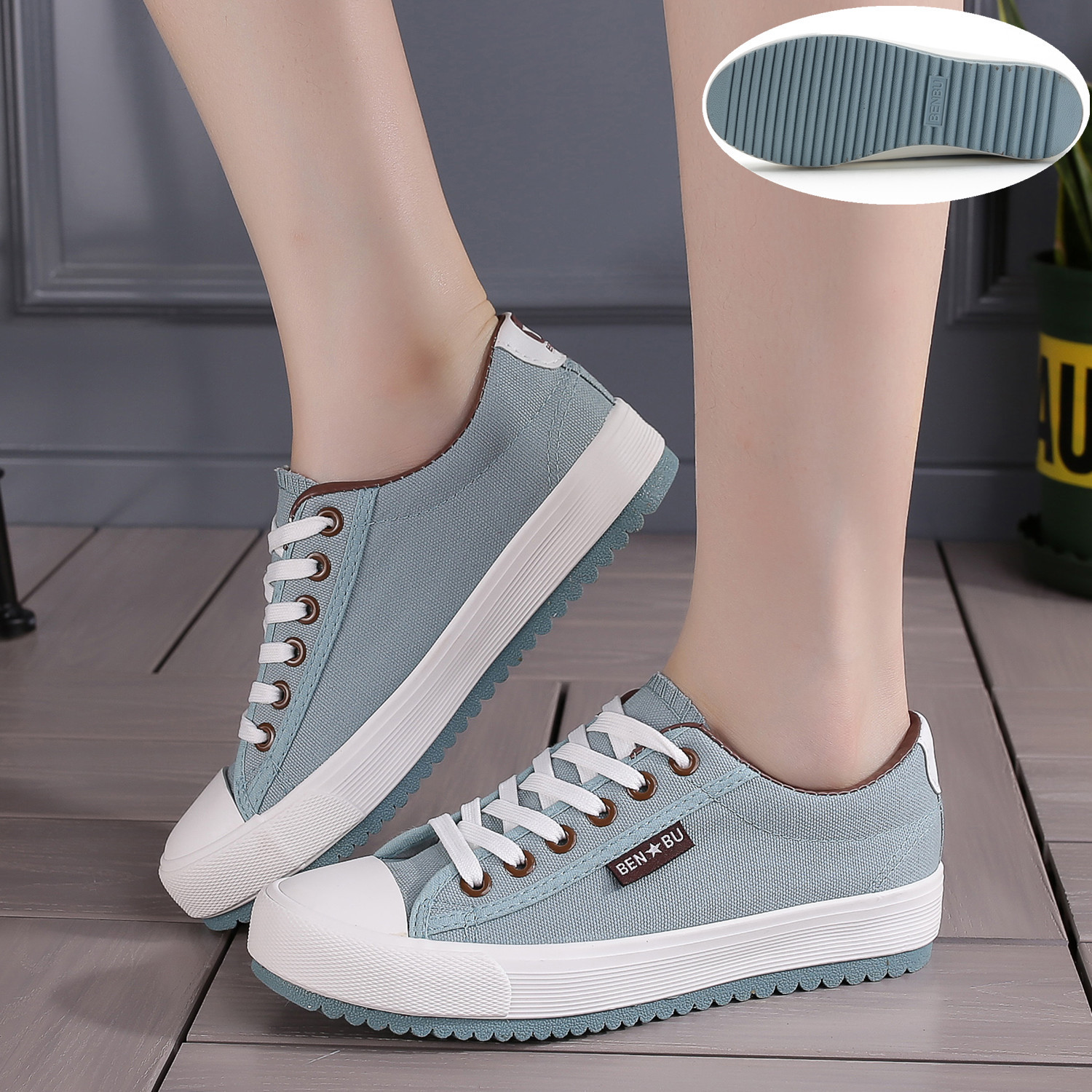 Casual Low-top Canvas Shoes, Lightweight And Flatstylish Unisex Design 1