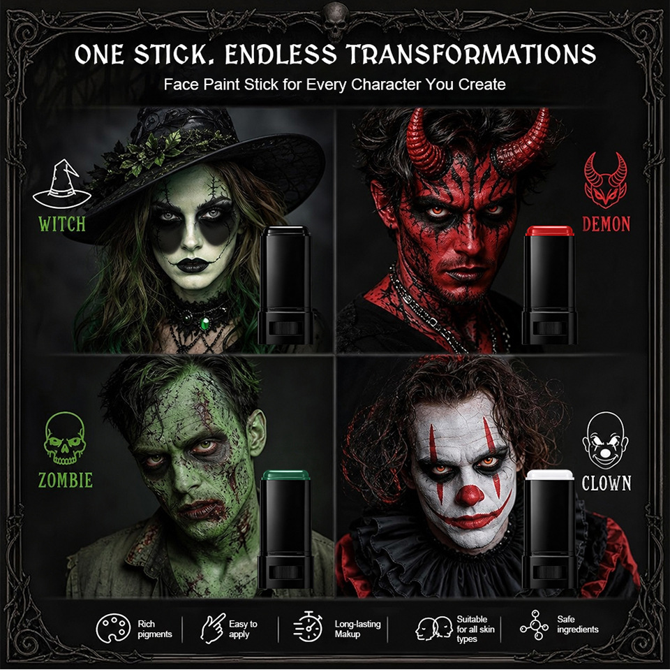 Large Face-Painting Stick Halloween Party Face everydayshopit media