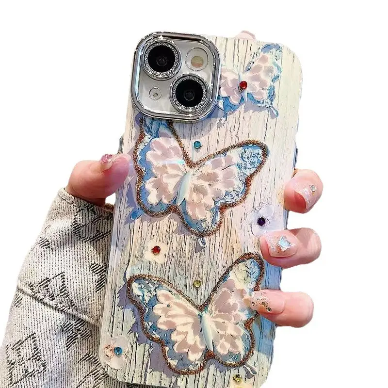 Color Oil Painting Butterfly Printing Phone Case